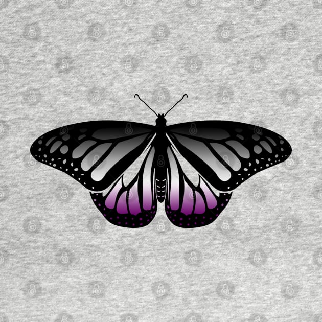 Asexual Pride Butterfly by brendalee